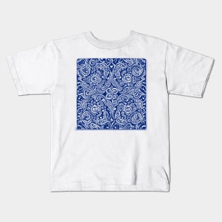 Paisley Print - Blue Aesthetic Kids T-Shirt